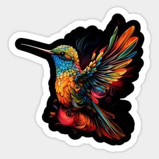 Neon Hummingbird #2 Sticker